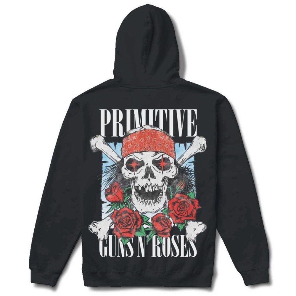 Primitive x Guns N' Roses Graphic Hoodie NWOT, Small